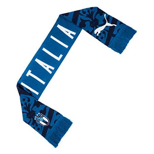 PUMA figc ftbl culture fan scarf, sciarpa uomo, team power blue/peacoat white, taglia unica