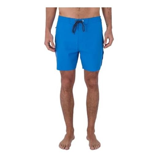 Hurley babylegs division phntm sidewinder 17' costume da bagno da uomo, nero, 48