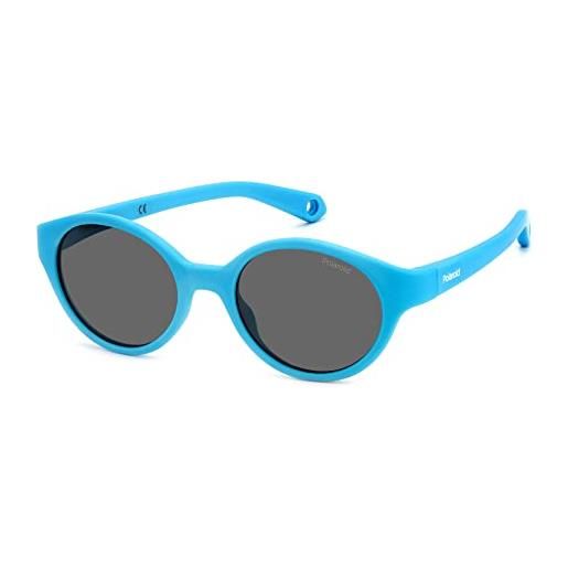 POLAROID KIDS pld k007/s occhiali da sole, azzurro, 42 unisex-bambini e ragazzi