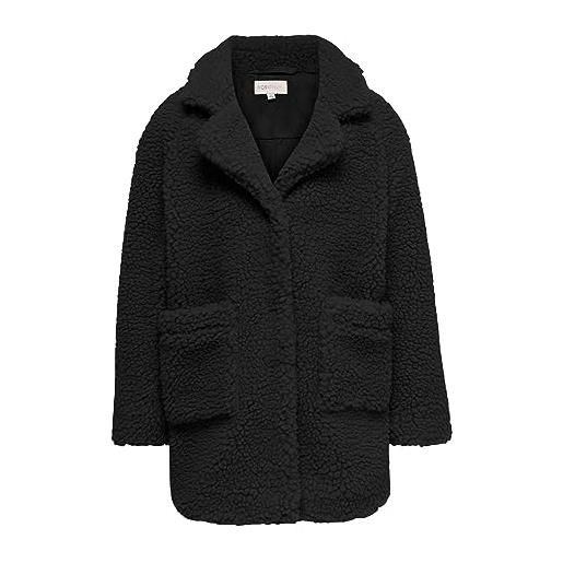 Only teddy coat sherpa coat black 158 black 1