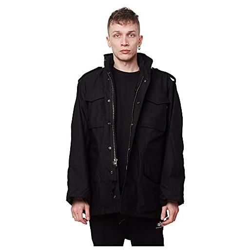 Alpha industries m-65 field jacket per uomo giacca, nero (black 03), xxl