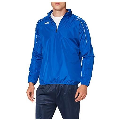 JAKO rainzip classico, giacca impermeabile da uomo, blu reale, m