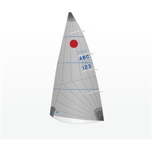 North Sails - fireball t-10g mainsail, gray