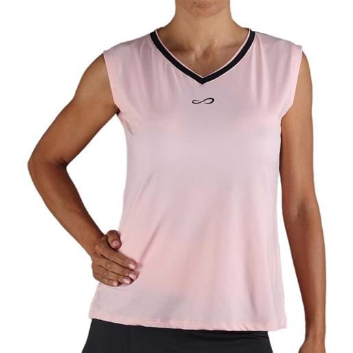 Endless blur sleeveless t-shirt rosa s donna