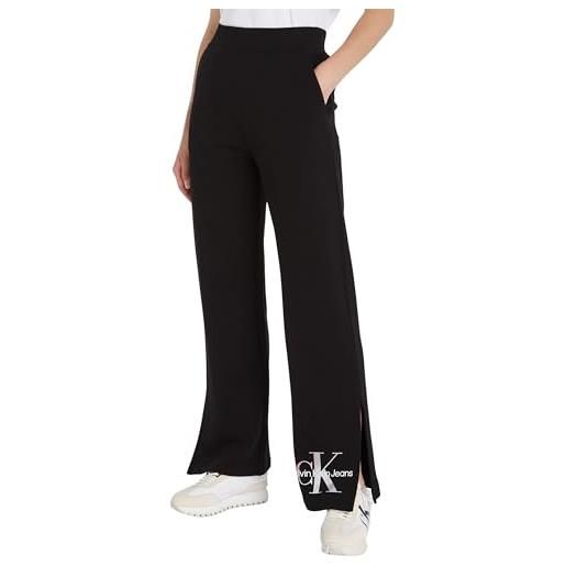 Calvin Klein Jeans diffused monologo jog pant j20j223422 pantaloni della tuta, nero (ck black), l donna