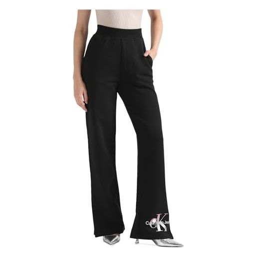 Calvin Klein Jeans diffused monologo jog pant j20j223422 pantaloni della tuta, grigio (lunar rock), xl donna