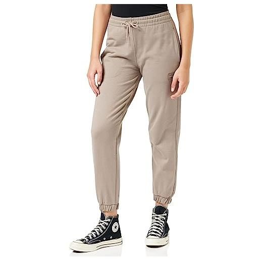 Calvin Klein Jeans badge cuffed jog pants j20j219737 pantaloni della tuta, beige (perfect taupe), l donna