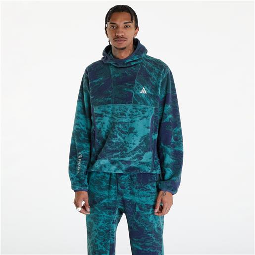 Nike acg wolf tree men's allover print pullover hoodie bicoastal/ thunder blue/ summit white