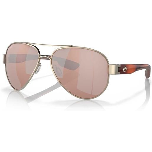 Costa south point mirrored polarized sunglasses oro copper silver mirror 580p/cat2 uomo