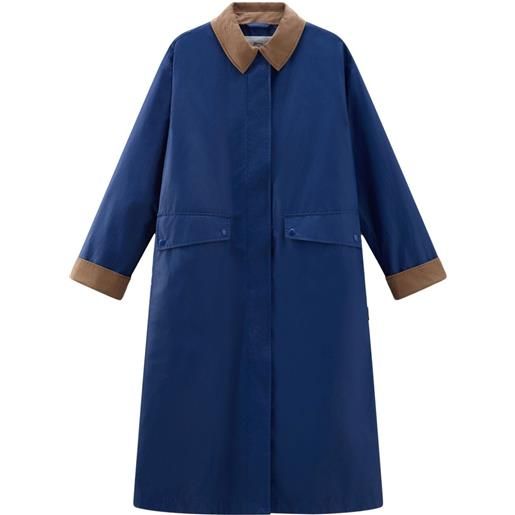 Woolrich cappotto monopetto - blu