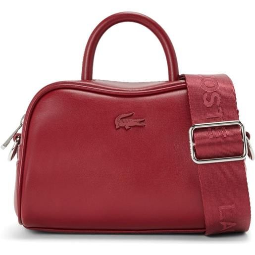Lacoste borsa tote con applicazione - rosso