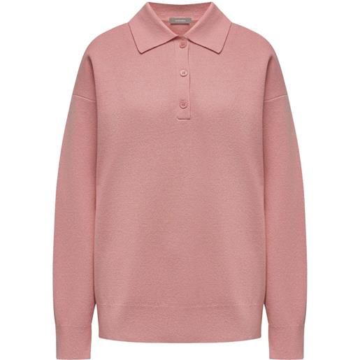 12 STOREEZ maglione in stile polo - rosa