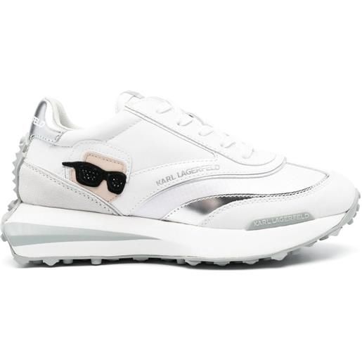 Karl Lagerfeld sneakers zone karl in pelle - bianco