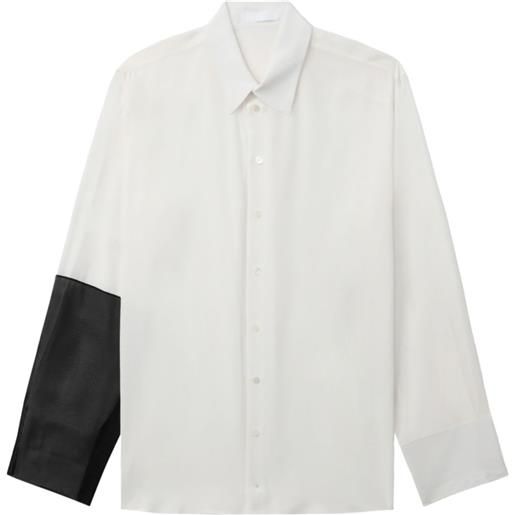 Helmut Lang camicia con design color-block - bianco