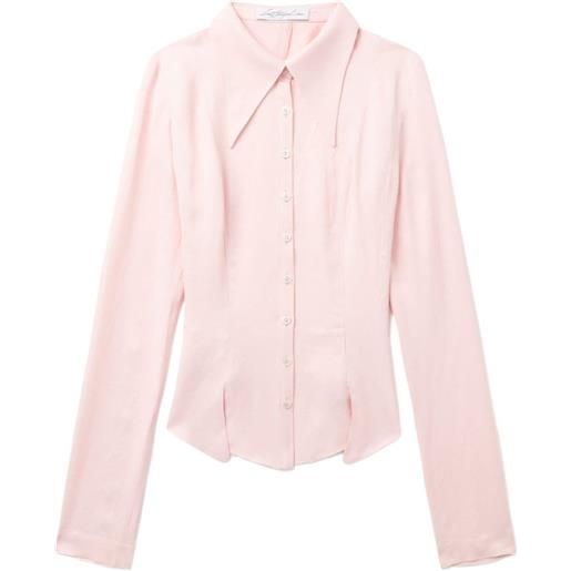 Louis Shengtao Chen camicia con colletto oversize - rosa