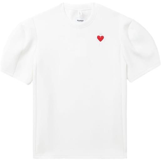 Doublet t-shirt con ricamo - bianco