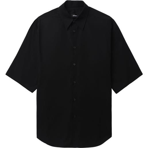 We11done wide-sleeve cotton shirt - nero