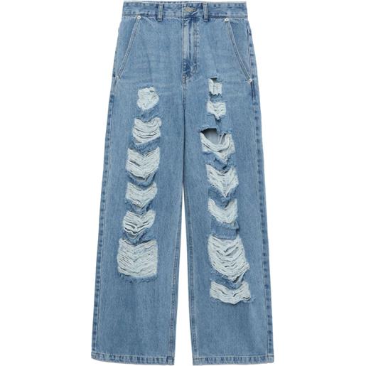 SJYP jeans a gamba ampia - blu