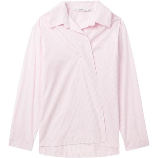 b+ab camicia asimmetrica - rosa
