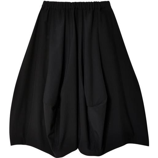 Comme Des Garçons Comme Des Garçons gonna midi svasata asimmetrica - nero