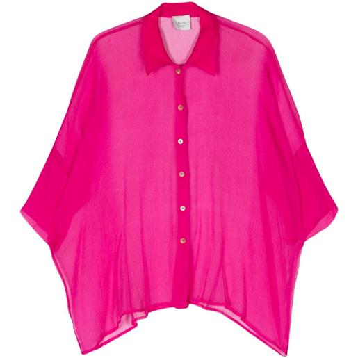 Alysi camicia semi trasparente - rosa