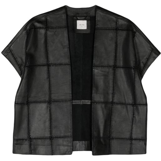 Alysi giacca con design patchwork - nero