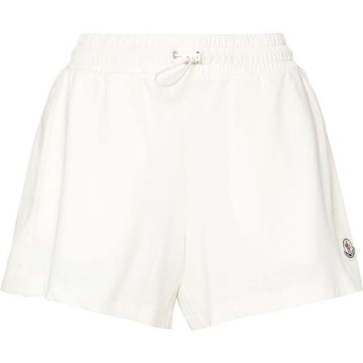 Moncler shorts con applicazione - bianco