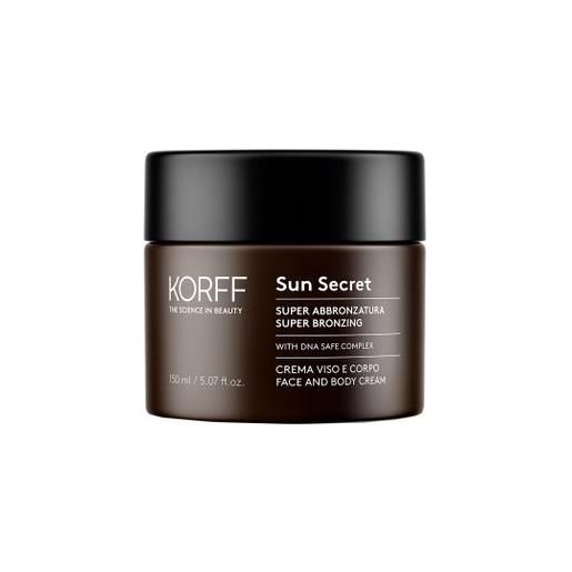 Korff - sun secret crema super abbronzante viso e corpo confezione 150 ml