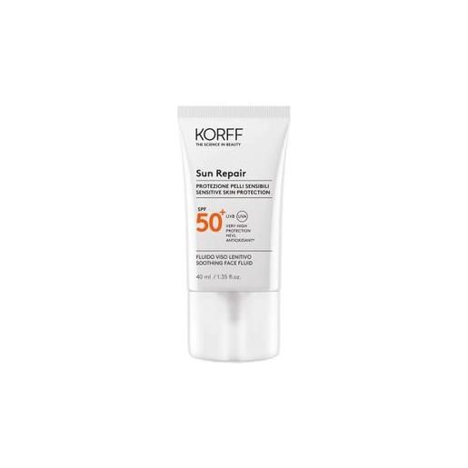 Korff - sun repair 365 protection fluido viso lenitivo spf50+ confezione 40 ml