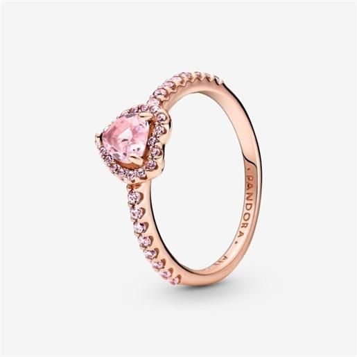 PANDORA anello cuore in rilievo rosa mis. 56 donna PANDORA