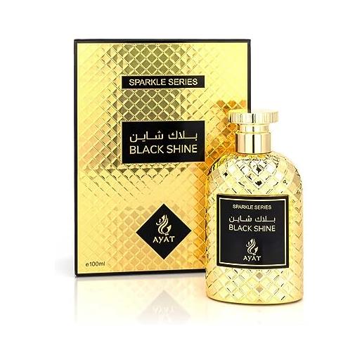 BUSINESS SQUARE BS ayat perfumes eau de parfum sparkle series 100 ml fragranza araba per uomini e donne, una fragranza sensuale orientale progettata e prodotta a dubai (black shine)