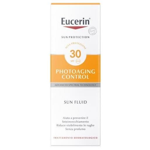 Eucerin sun protezione solare spf30 anti age fluid pelli sensibili 50ml