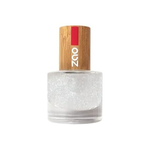 ZAO essence of nature zao - smalto per unghie di bambù - no. 665 / top coat glitter - 8 ml