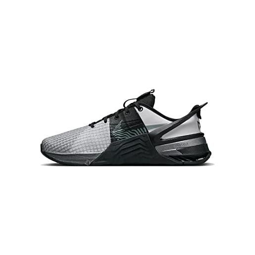 Nike w metcon 8 flyease prm, sneaker donna, white/multi-color-black, 44.5 eu
