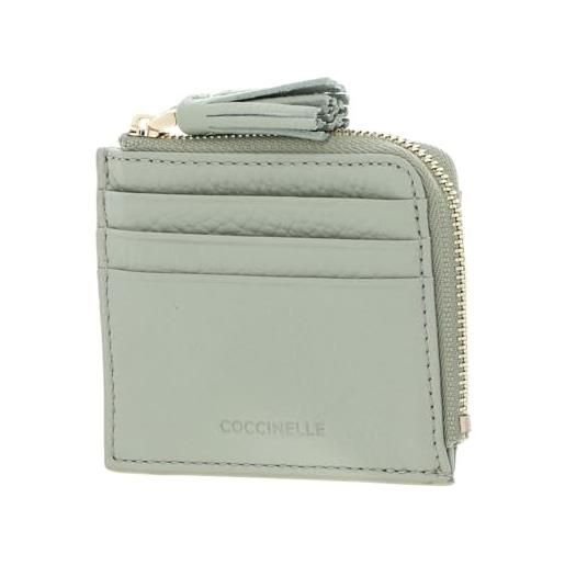 Coccinelle tassel credit card holder celadon green