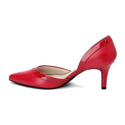 LifeStride saldana, scarpe décolleté donna, rosso fuoco, 41.5 eu