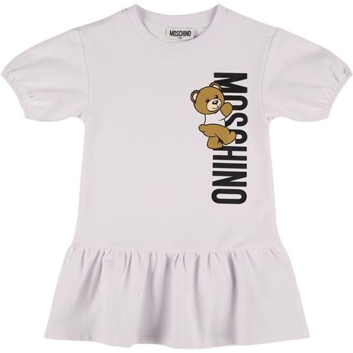 MOSCHINO vestito in felpa di misto cotone