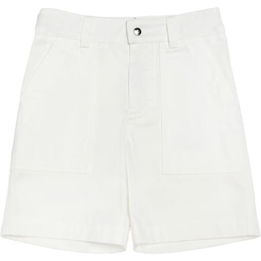 MONCLER stretch cotton gabardine shorts