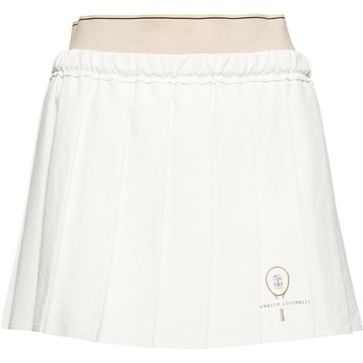 BRUNELLO CUCINELLI pleated mini skirt