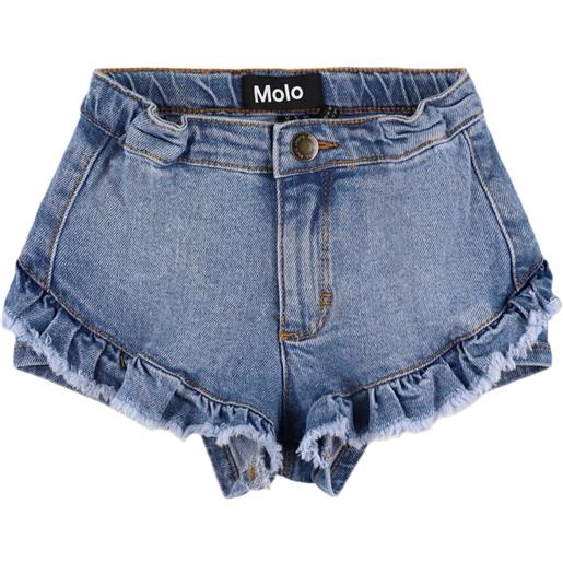 MOLO shorts in denim di cotone stonewashed