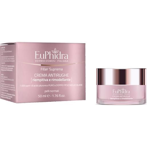 ZETA FARMACEUTICI SpA euphidra filler suprema crema viso antirughe 1.600 ppm - crema riempitiva e rimodellante per prime rughe - 40 ml