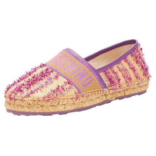 Love Moschino espadrillas basse donna, nero, 40 eu