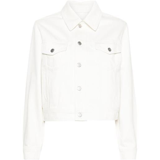 Claudie Pierlot giacca denim crop - bianco