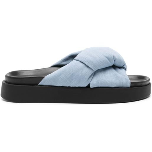 Inuikii sandali slides con nodo - blu