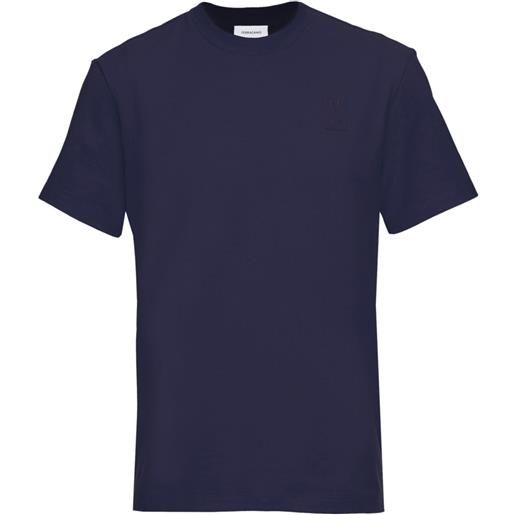 Ferragamo t-shirt con applicazione logo - blu