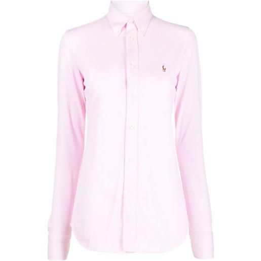 Polo Ralph Lauren camicia heidi con ricamo - rosa
