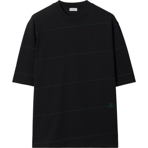 Burberry t-shirt a righe - nero