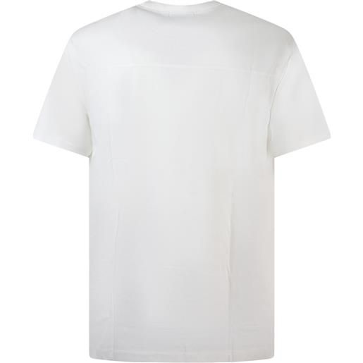 CALVIN KLEIN t-shirt bianca con mini logo per uomo