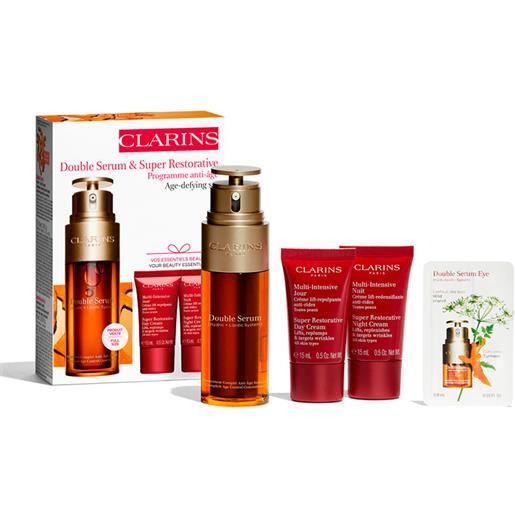Clarins set cosmetico set regalo double serum + multi-intensive