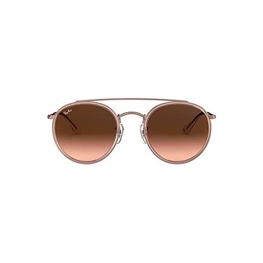 Ray-Ban 0rb3647n 9069a5 51 occhiali da sole, rosa (pink/pink gradient brown), unisex-adulto